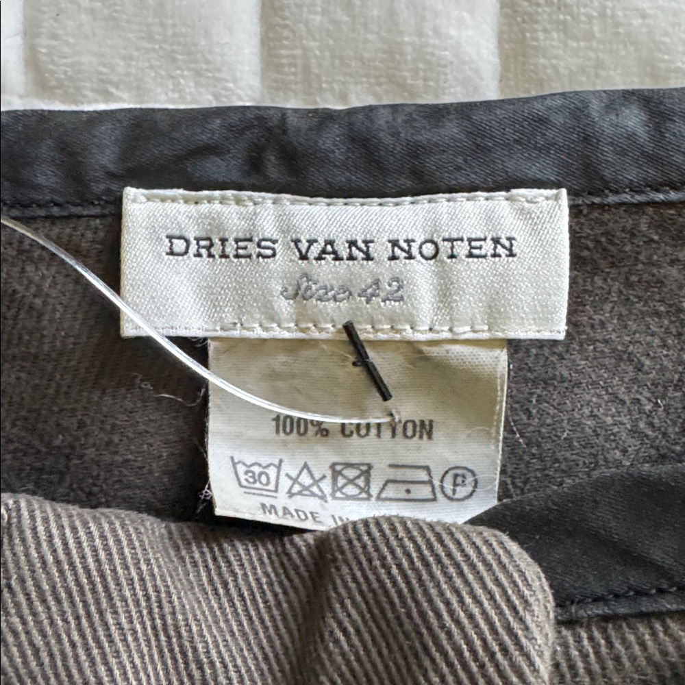 Dries Van Noten Green/Brown Cargo Midi skirt size 42 US size 10 - Picture 2 of 5